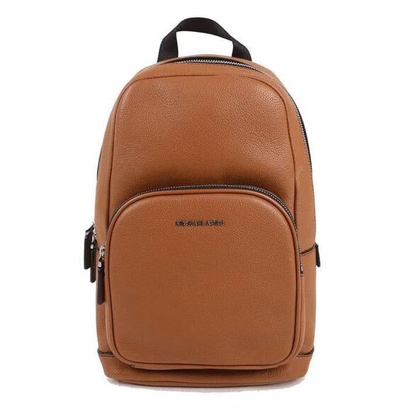 Michael Kors Cooper Commuter Sling Pack Embossed Leather Backpack